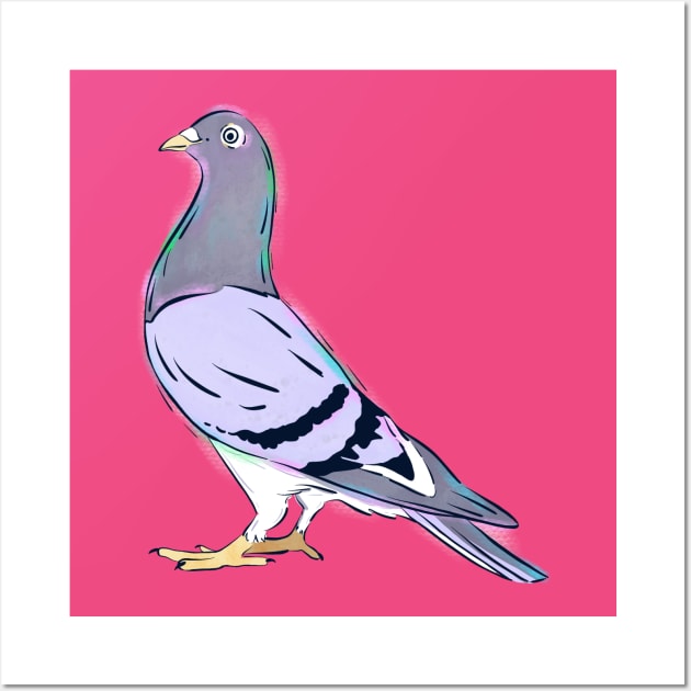 Christmas Pigeon Wall Art by ChrisPaulFarias